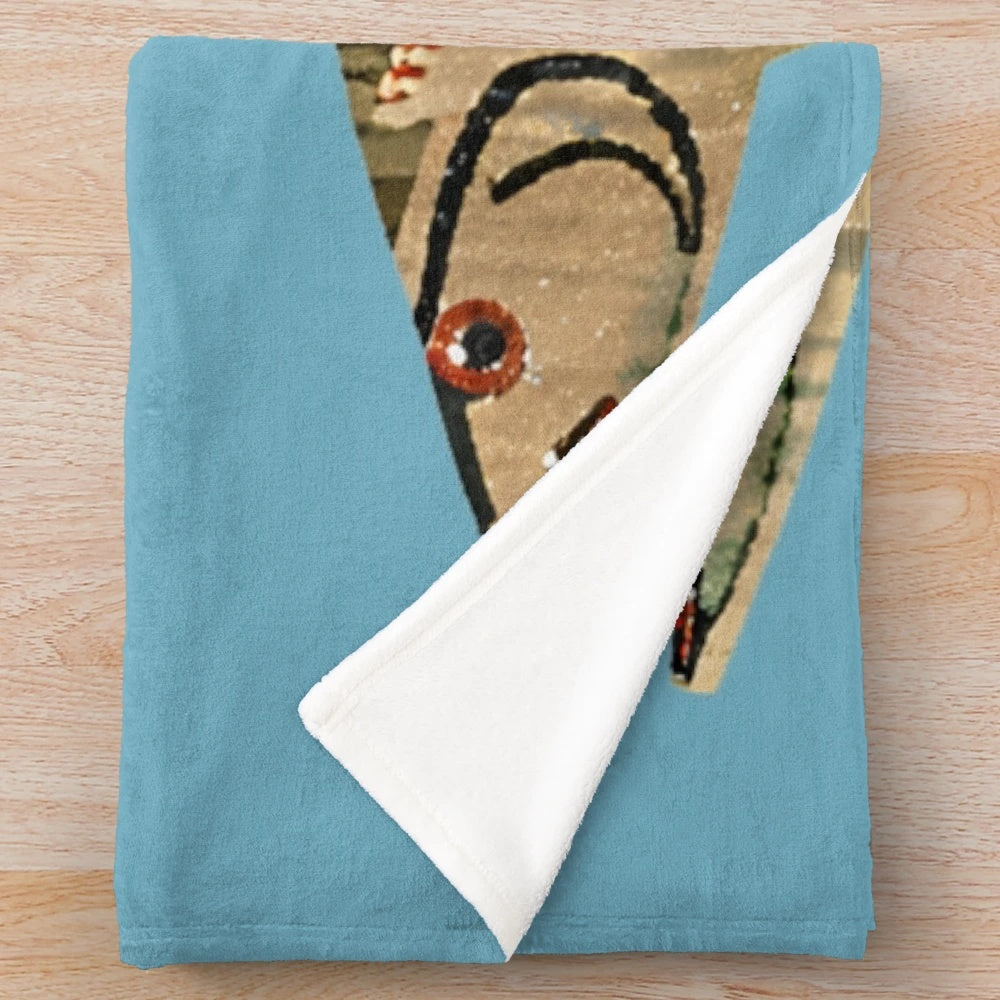 Cozy plush blanket featuring an ocean and sea creature design
