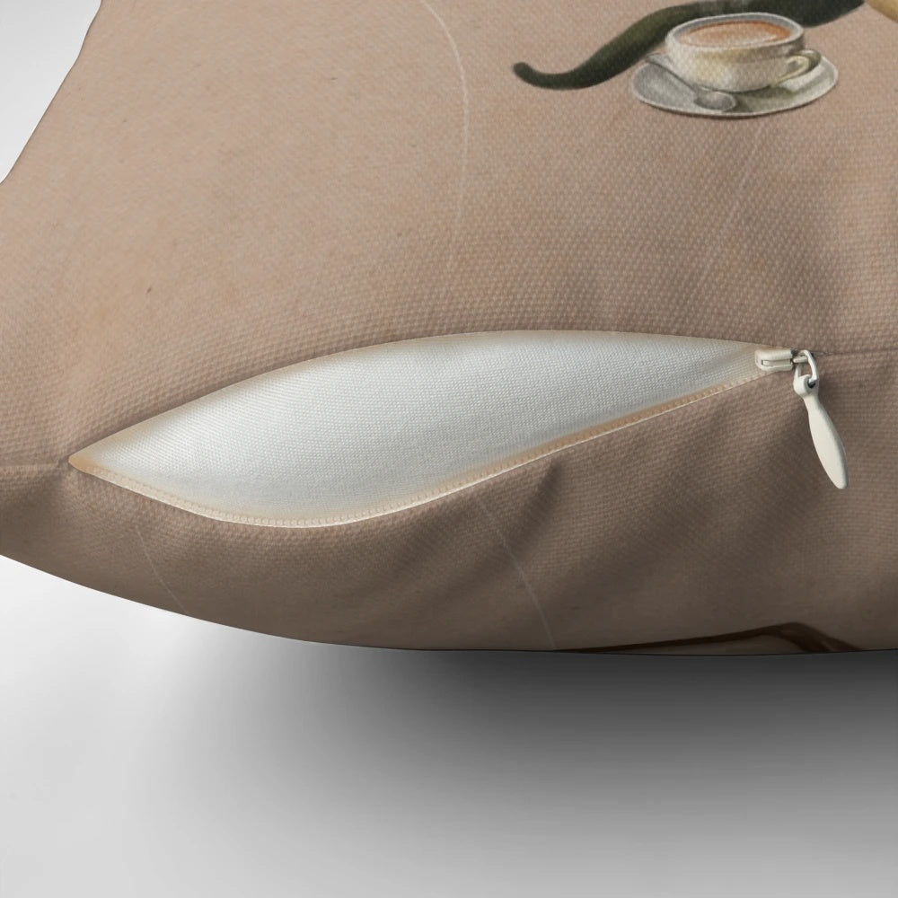 Plush octopus-shaped pillow with books and a cup of tea, ideal for cozy home decor.