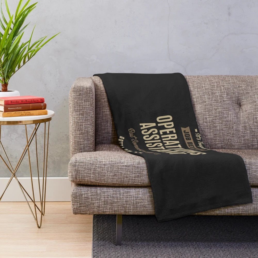 Operations Assistant Plush Blanket with a professional office design