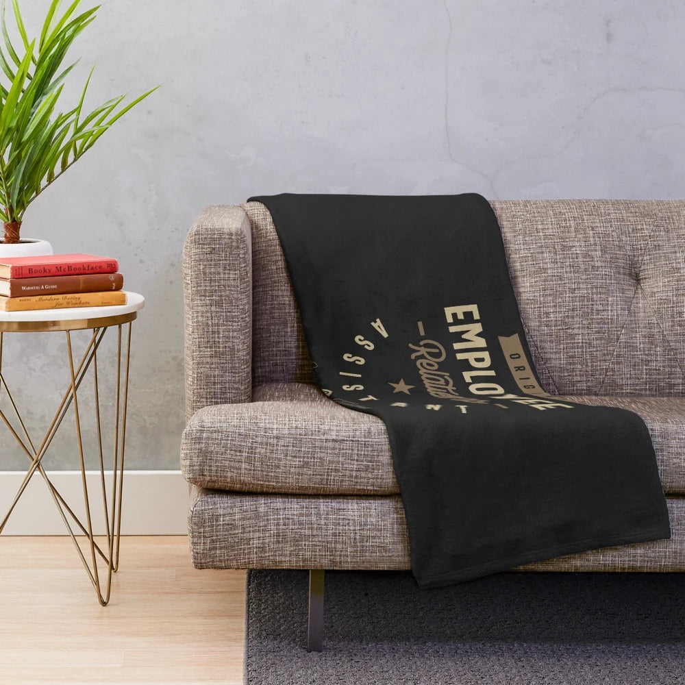 Employee Relations Assistant Plush Blanket for Office Decor