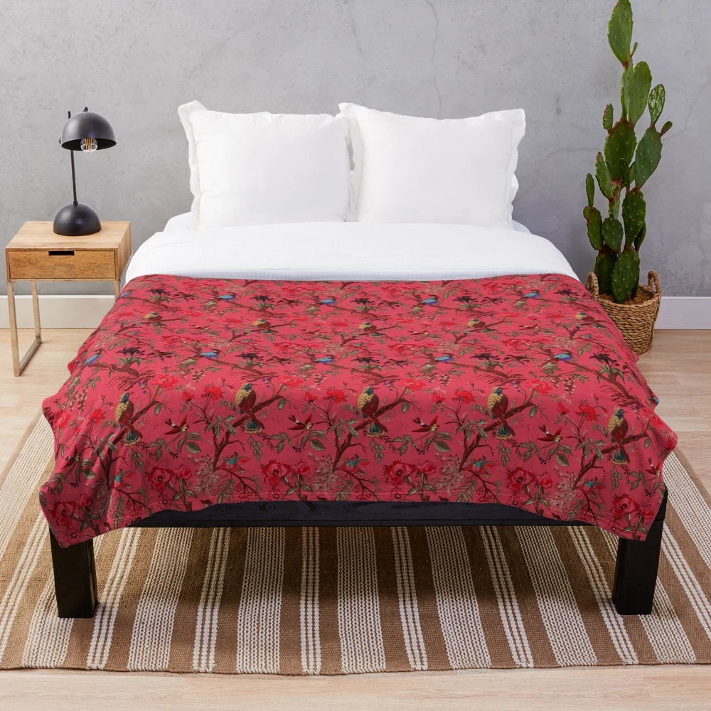 OFMD Inspired Plush Blanket with Stede Blackbeard and Confriends Design