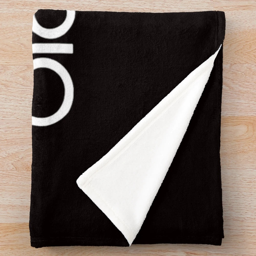 Oldsmobile logo printed on a soft, plush blanket