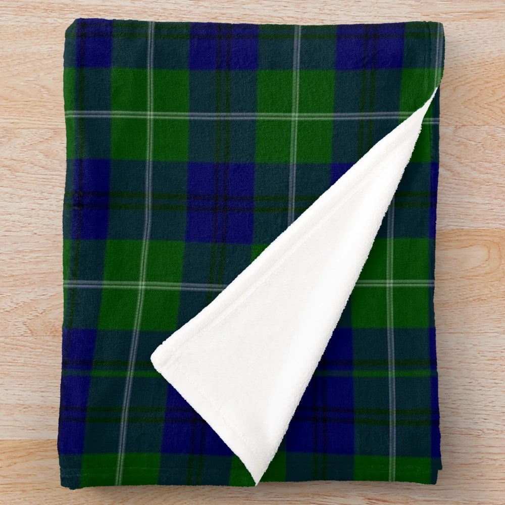 Oliphant Clan Tartan Plush Blanket