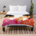 Om Shanti Om inspired plush blanket featuring Bollywood stars
