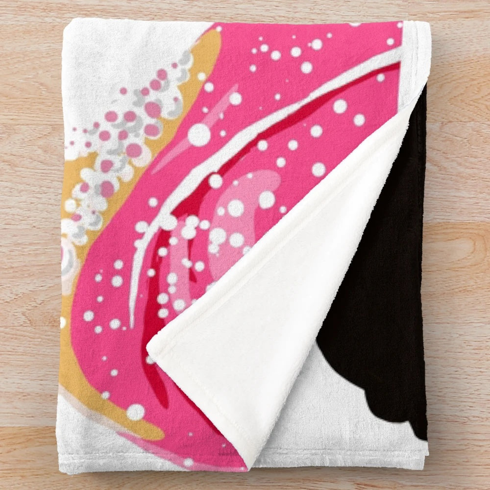Om Shanti Om inspired plush blanket featuring Bollywood stars