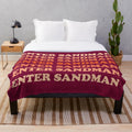 Ombre plush blanket inspired by Enter Sandman for Virginia Tech fans