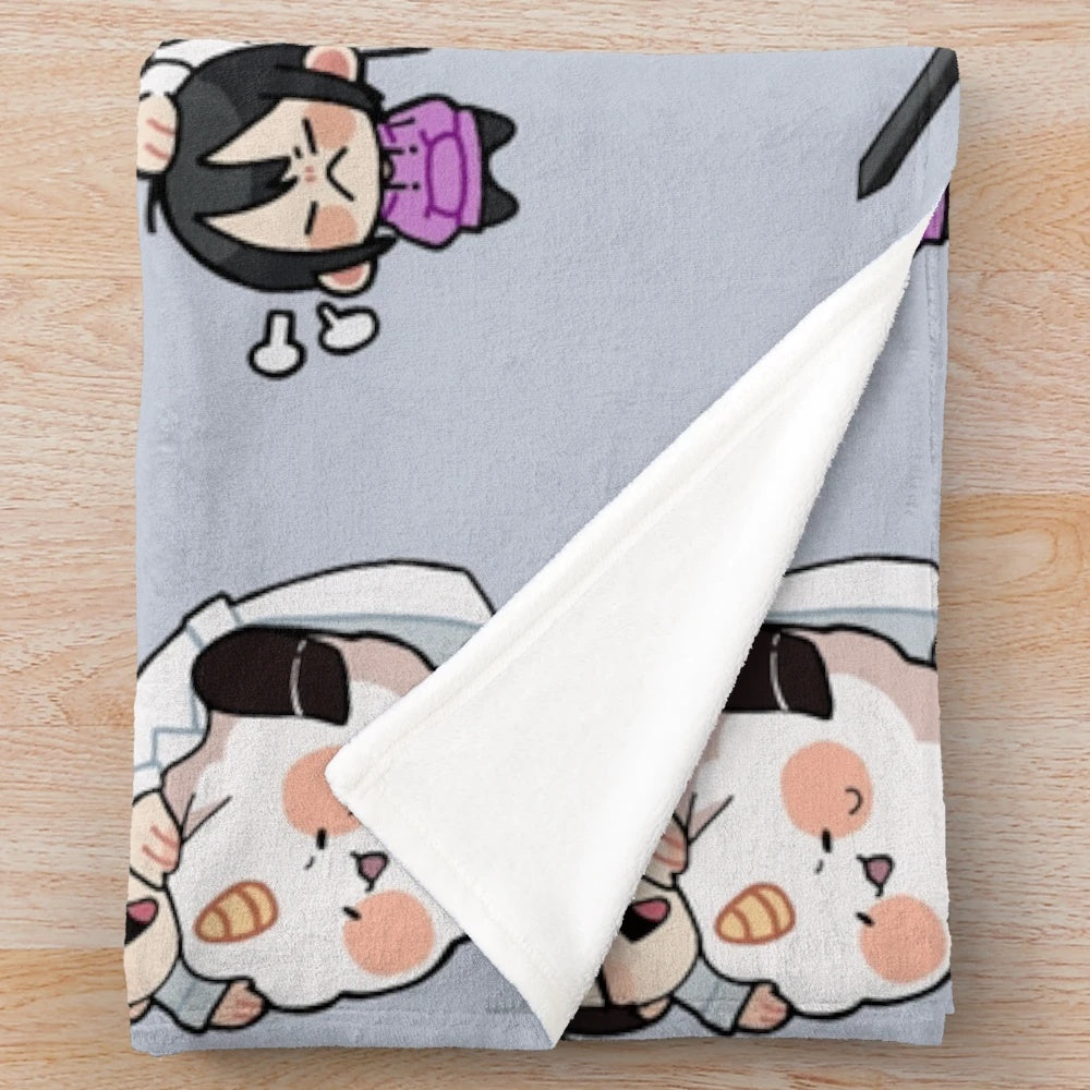 Omniscient Readers Viewpoint inspired plush blanket with cute chibi characters