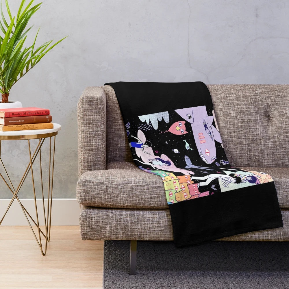 Soft and cuddly omori-themed plush blanket