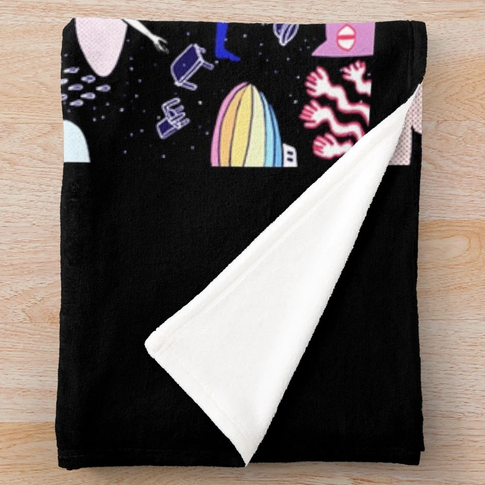 Soft and cuddly omori-themed plush blanket