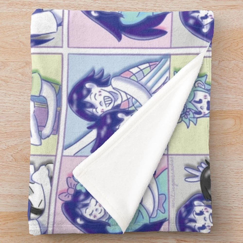 Omori-themed plush blanket