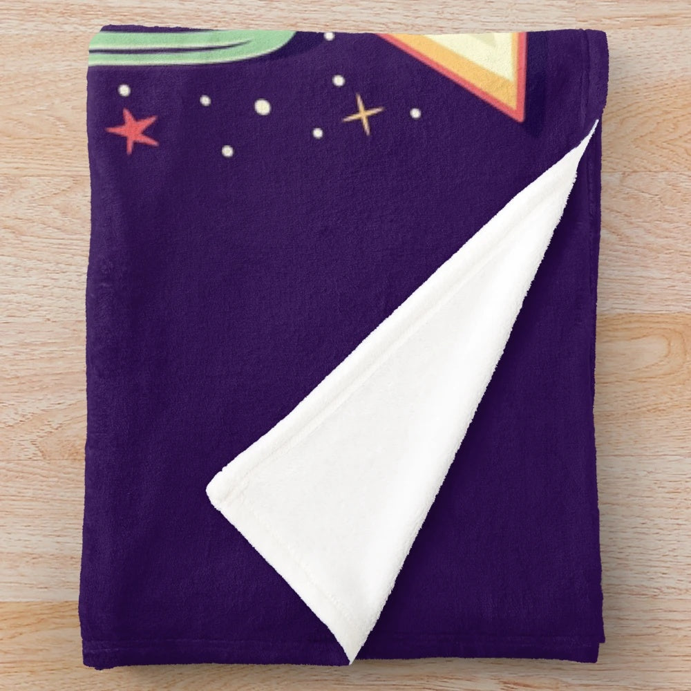 Cozy plush blanket with "One More Chapter" design for book lovers and reading enthusiasts