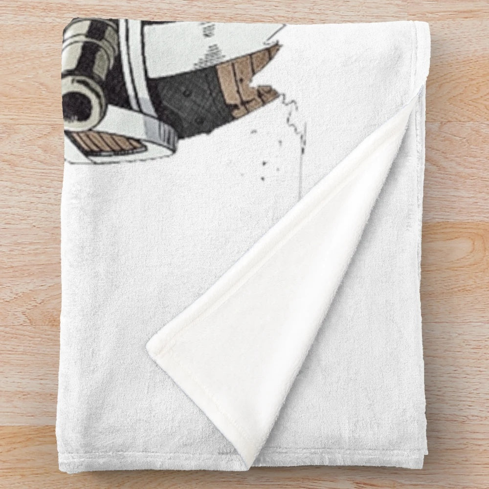 One Piece inspired plush blanket featuring the iconic Going Merry ship