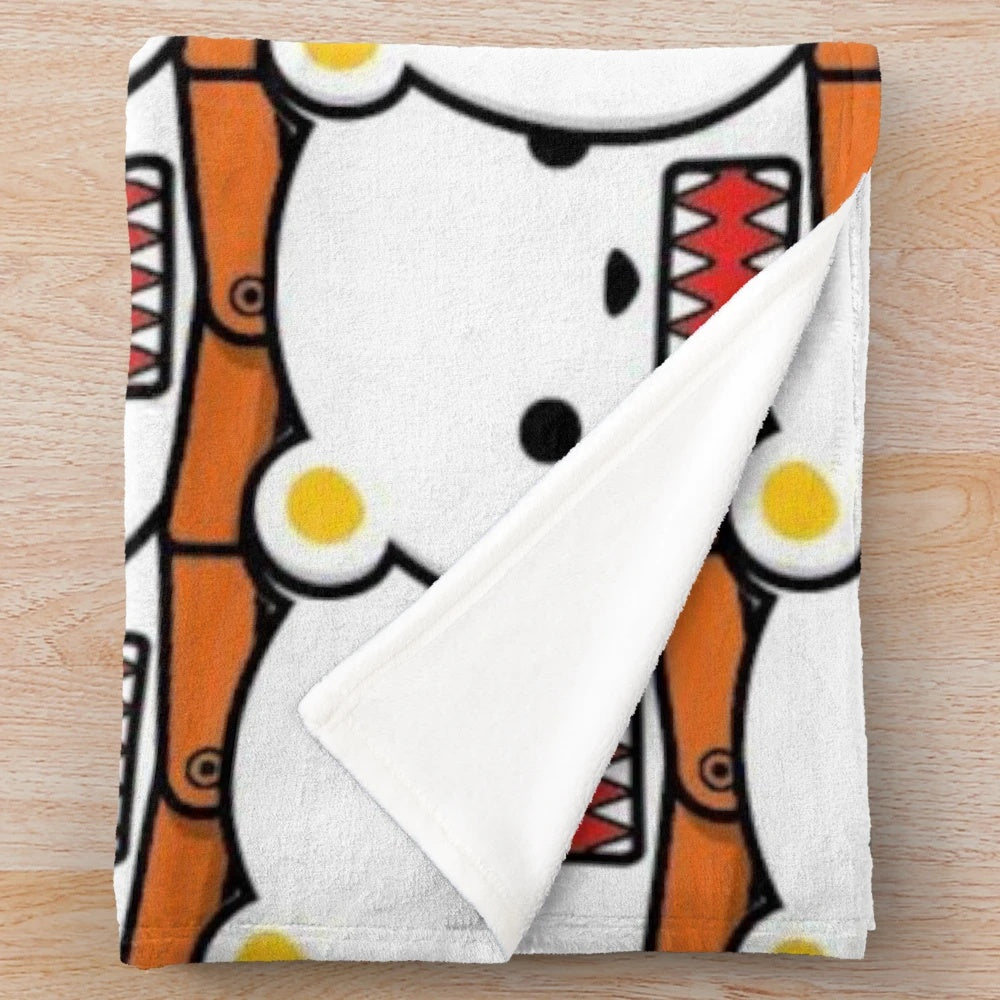 Soft and cuddly Trafalgar Law and Bepo plush blanket inspired by the popular anime One Piece