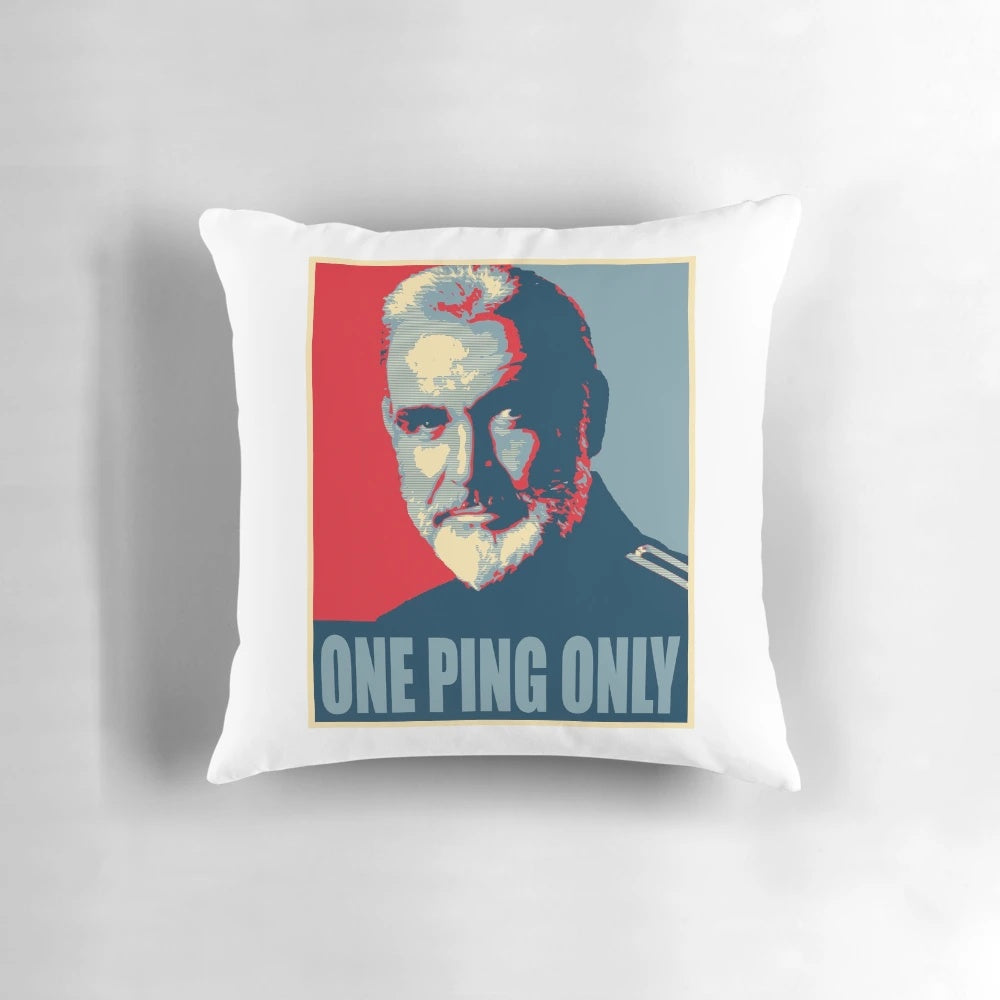 One Ping Only" themed pillow with soft, plush design