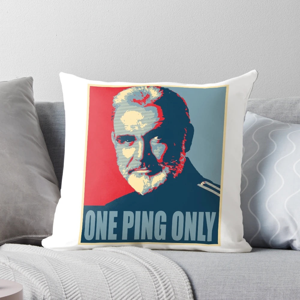 One Ping Only" themed pillow with soft, plush design