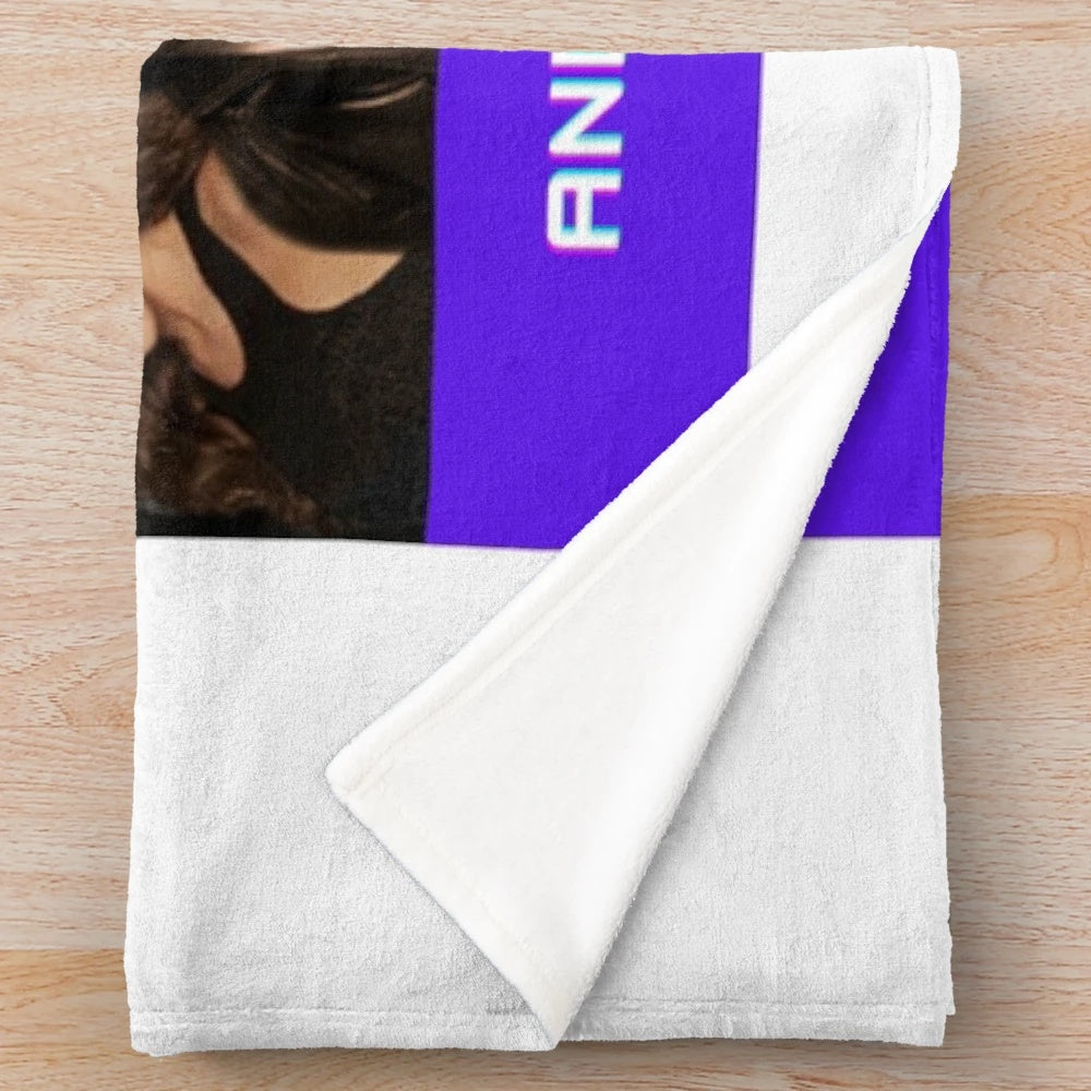 One Tree Hill-inspired plush blanket with characters and logos