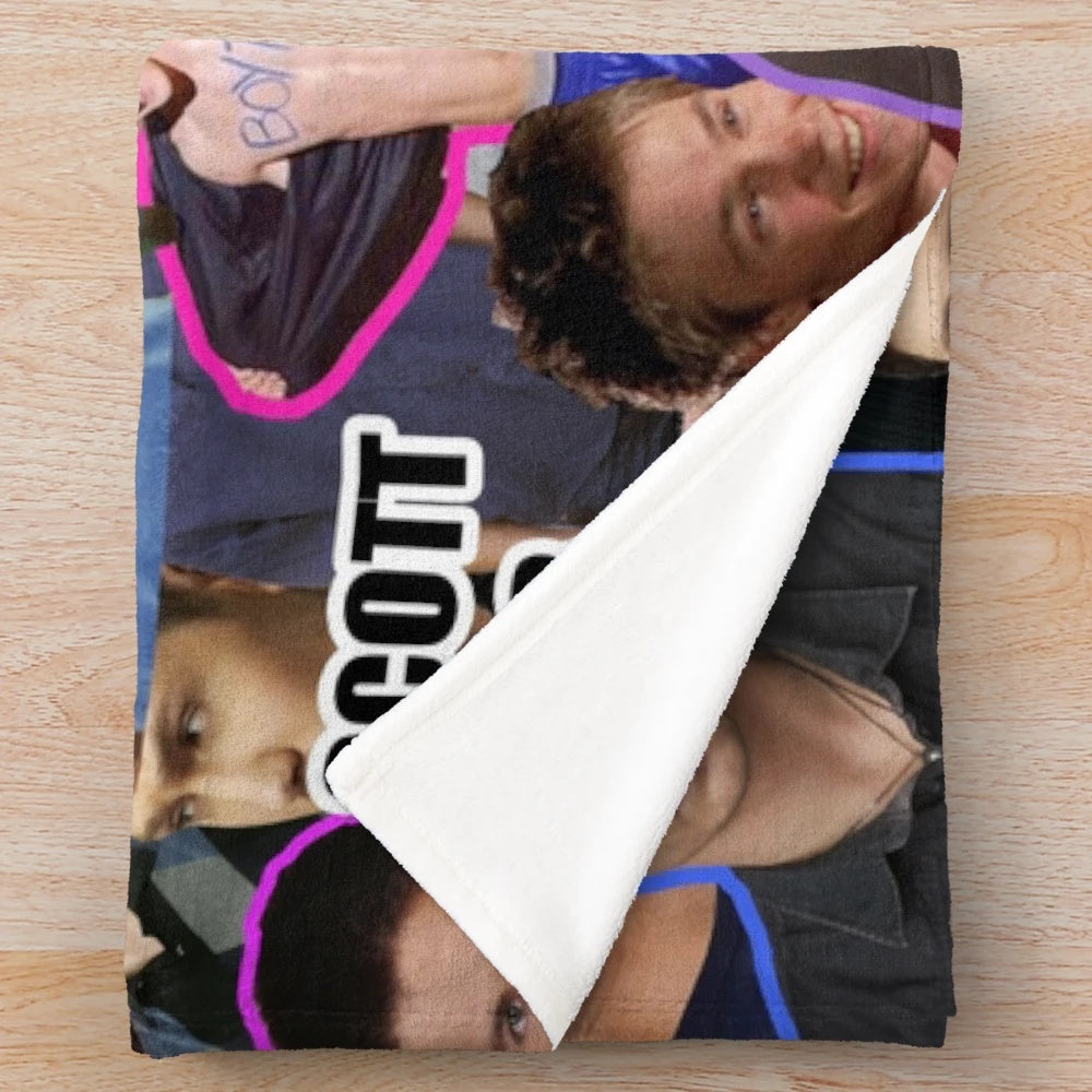 Plush One Tree Hill themed blanket featuring the Scott brothers
