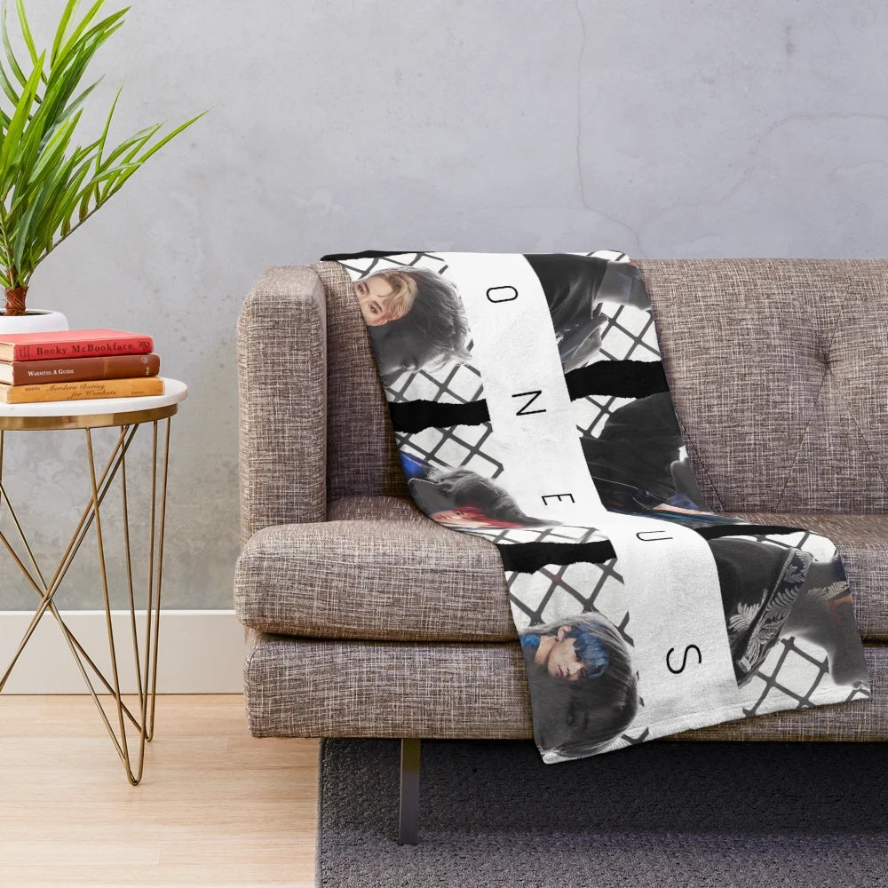 Oneus Plush Blanket with Members' Images