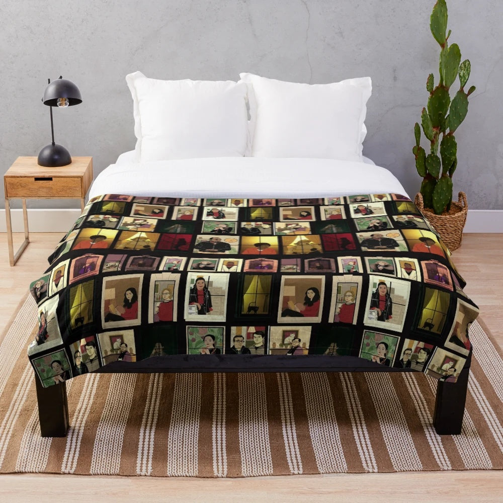Only Murders in the Building" inspired plush blanket