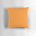 Orange decorative pillow with a soft, plush design for comfortable home accents.