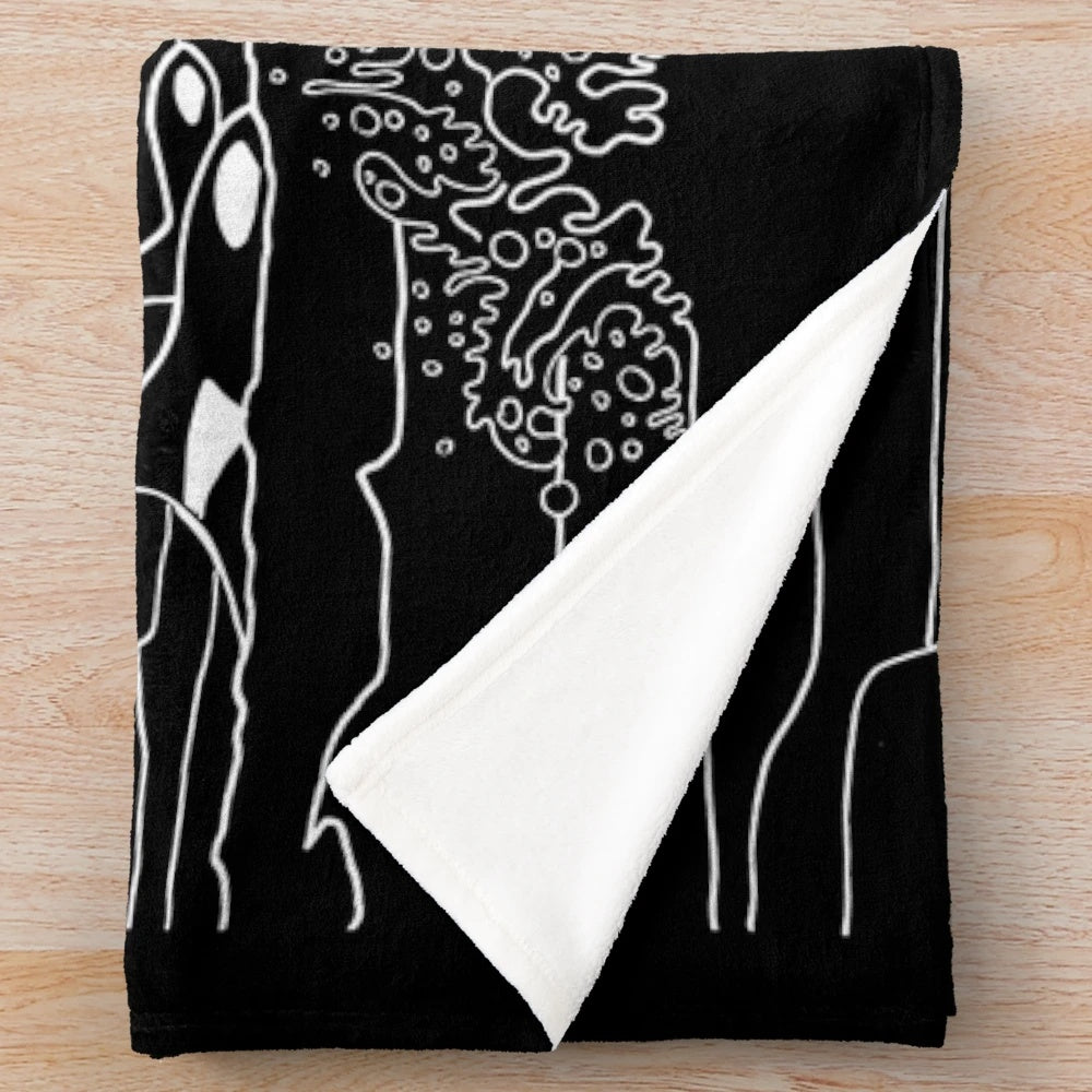 Soft and Plush Orca Blanket in Black and White