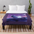 Ori plush blanket featuring forest-themed artwork from the video game Ori and the Will of the Wisps