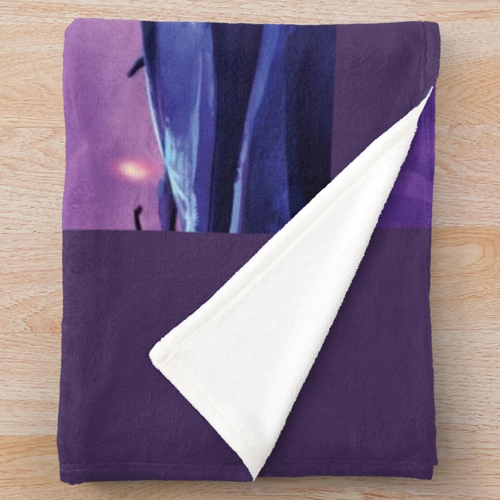 Ori plush blanket featuring forest-themed artwork from the video game Ori and the Will of the Wisps