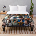 Oscar Isaac plush blanket with movie star photo