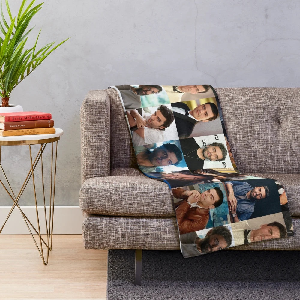 Oscar Isaac plush blanket with movie star photo