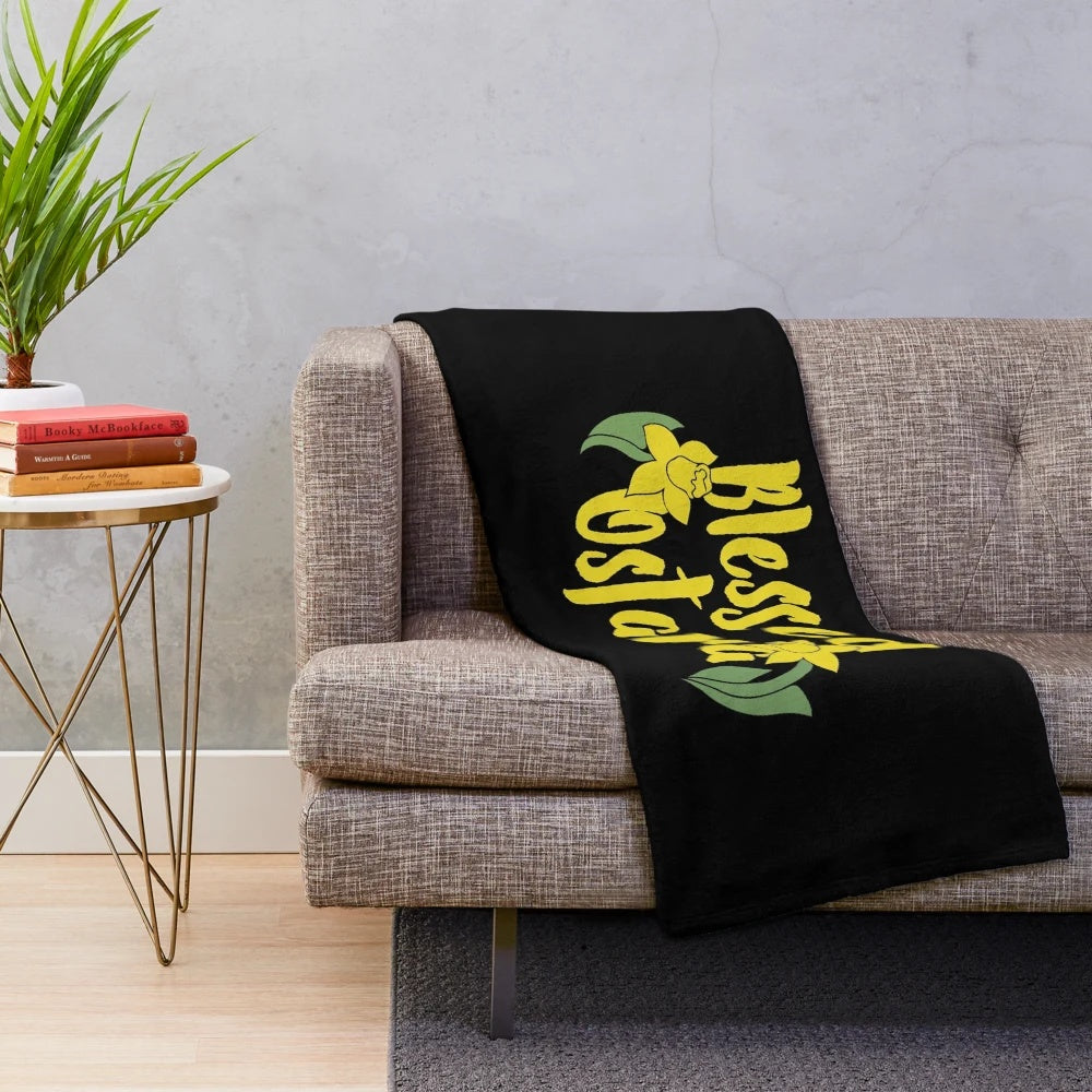 Ostara-inspired plush blanket for cozy and cultural homes