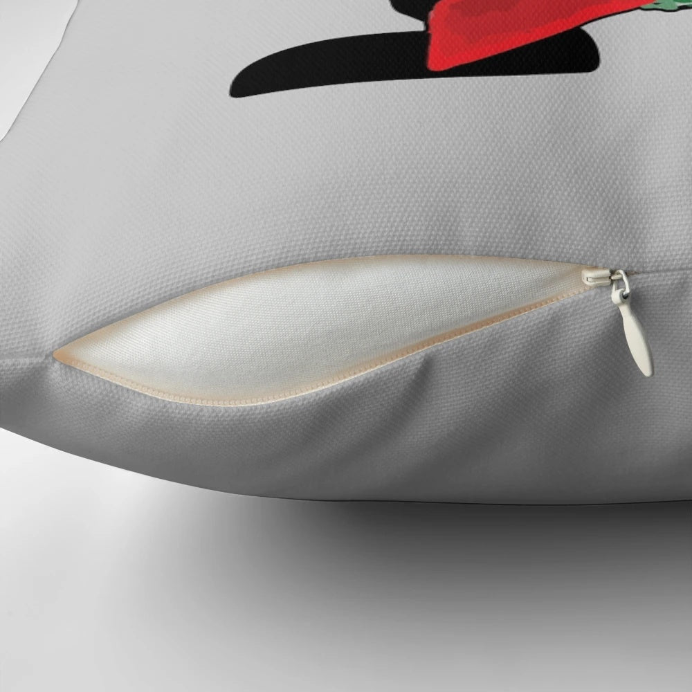 Oswald the Lucky Rabbit Christmas Wreath Pillow for Seasonal Decor