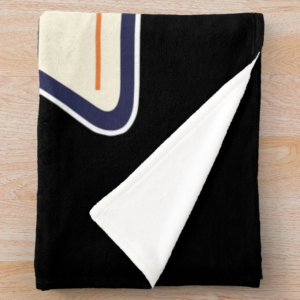 Outer Wilds-themed plush blanket featuring stars and space motifs