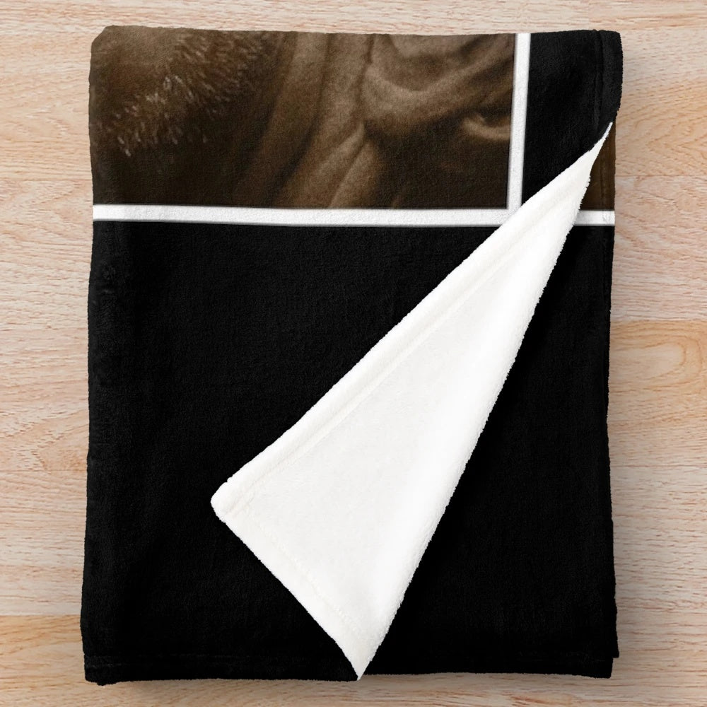 Outlander-themed plush blanket with scenic Scottish landscape