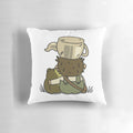 Soft, plush pillow featuring Greg and The Frog from the animated TV series Over the Garden Wall.