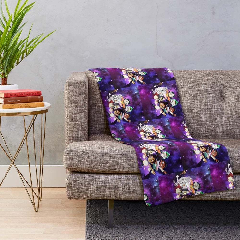 Soft and cuddly plush blanket featuring The Owl House characters