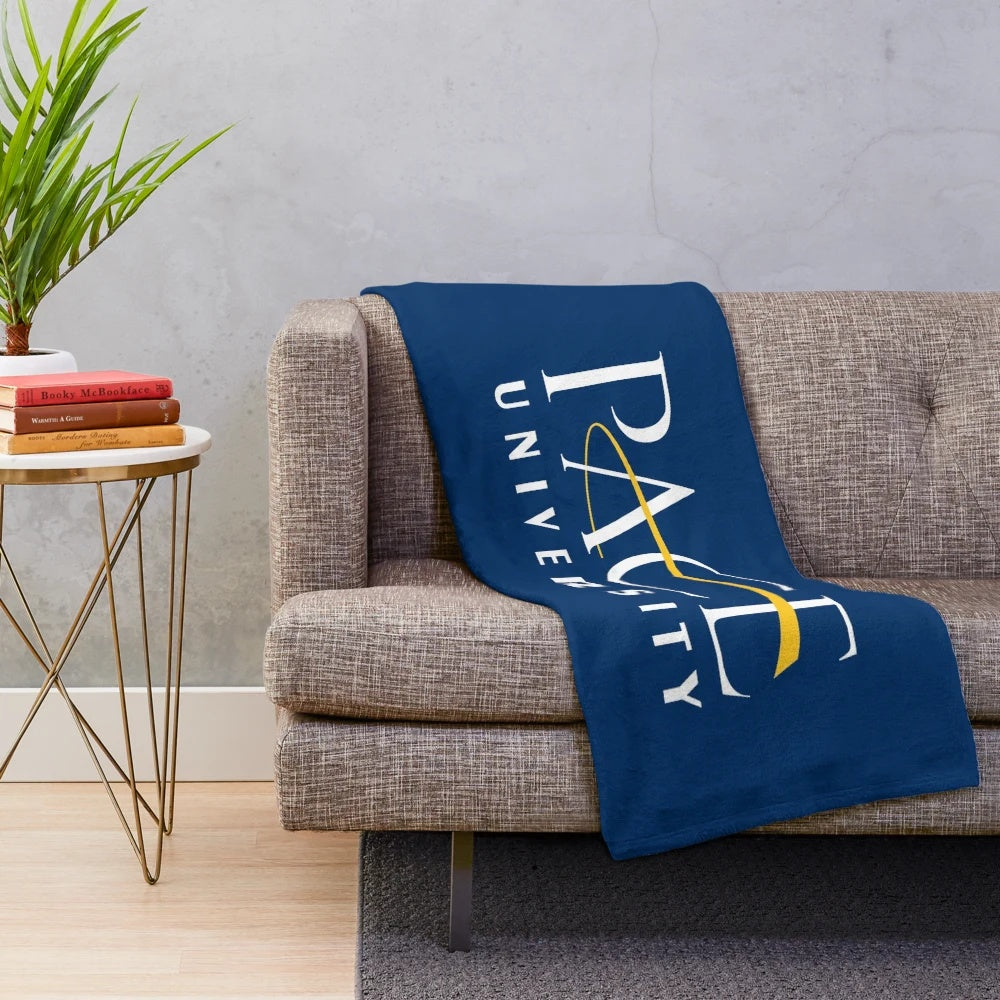 Pace University Plush Blanket with school logo