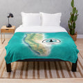 Pacific Crest Trail inspired plush blanket with map design