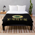 Soft plush blanket with "So Mote It Be" pagan and wiccan design
