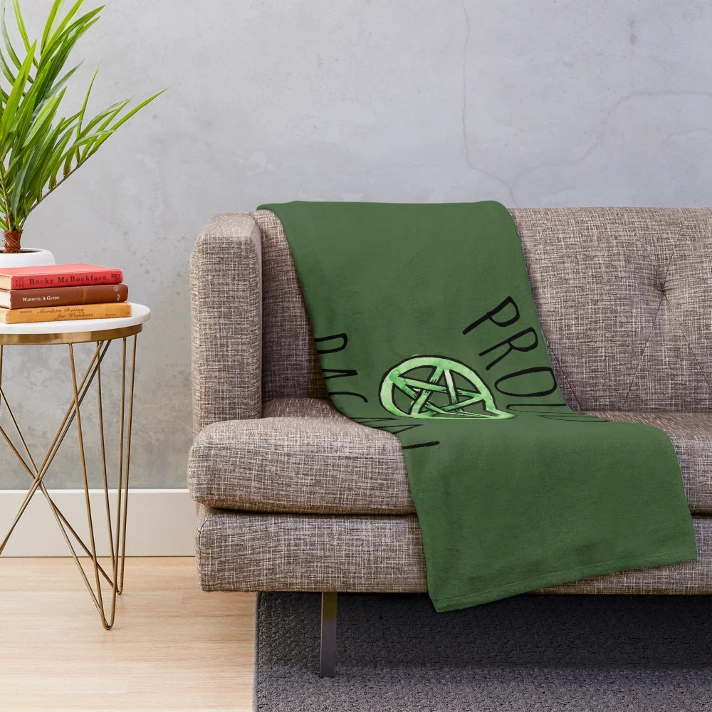 Pagan pride plush blanket for home decor