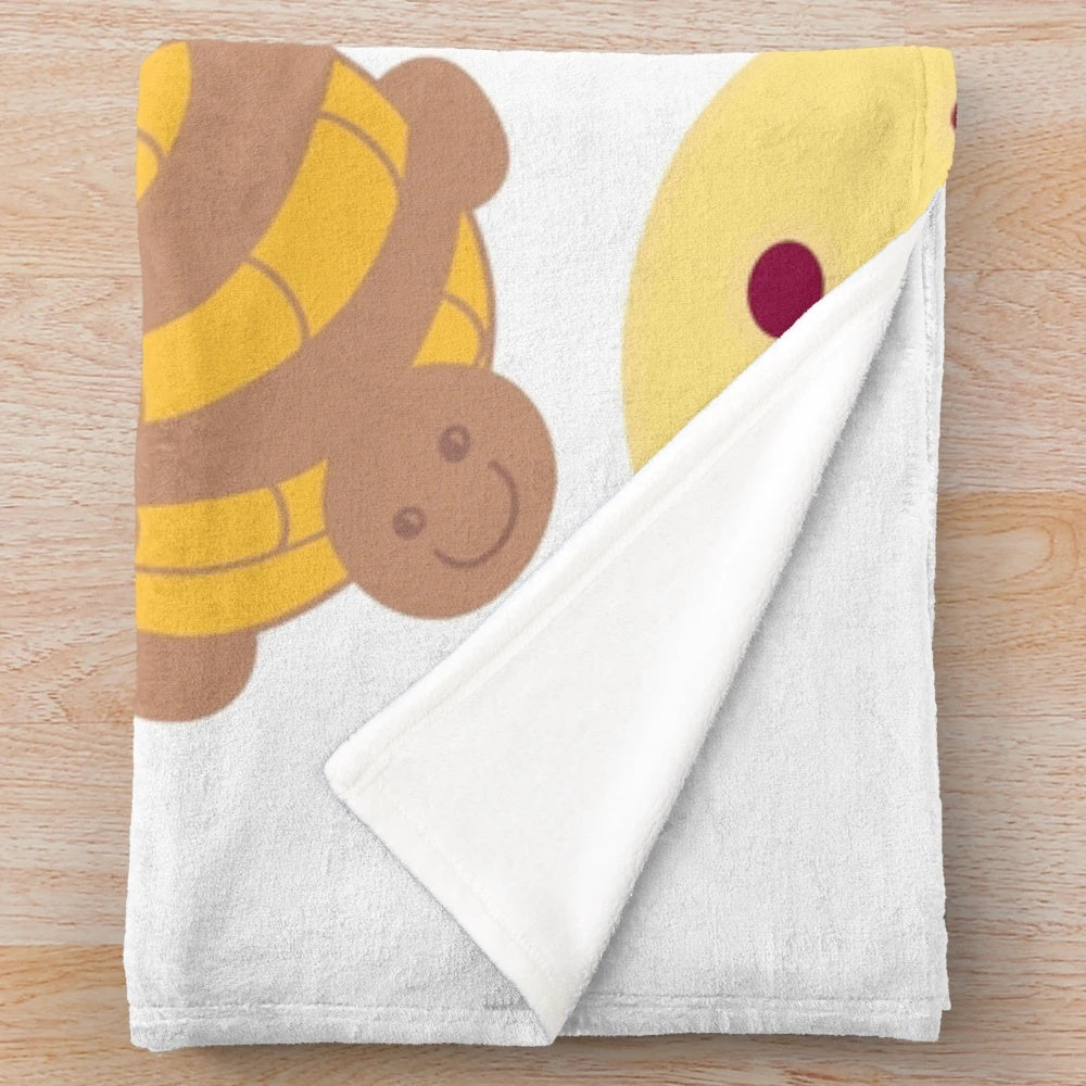 Colorful plush blanket inspired by traditional Mexican pan dulce pastries