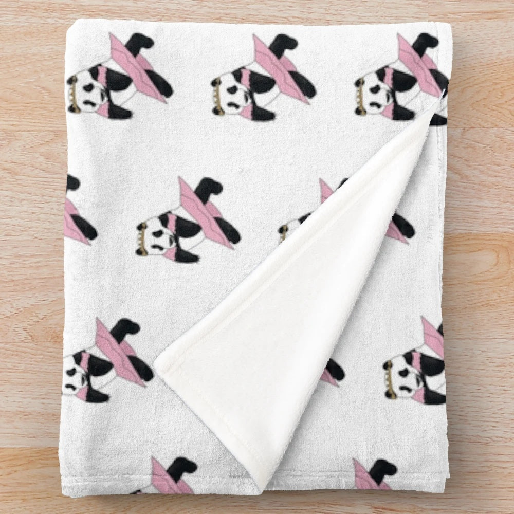 Soft and cuddly panda ballerina plush blanket