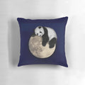 Plush panda bear pillow made with soft bamboo fabric for a comfortable and relaxing sleep experience.