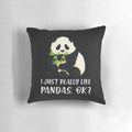 Soft and plush panda-themed pillow for panda lovers