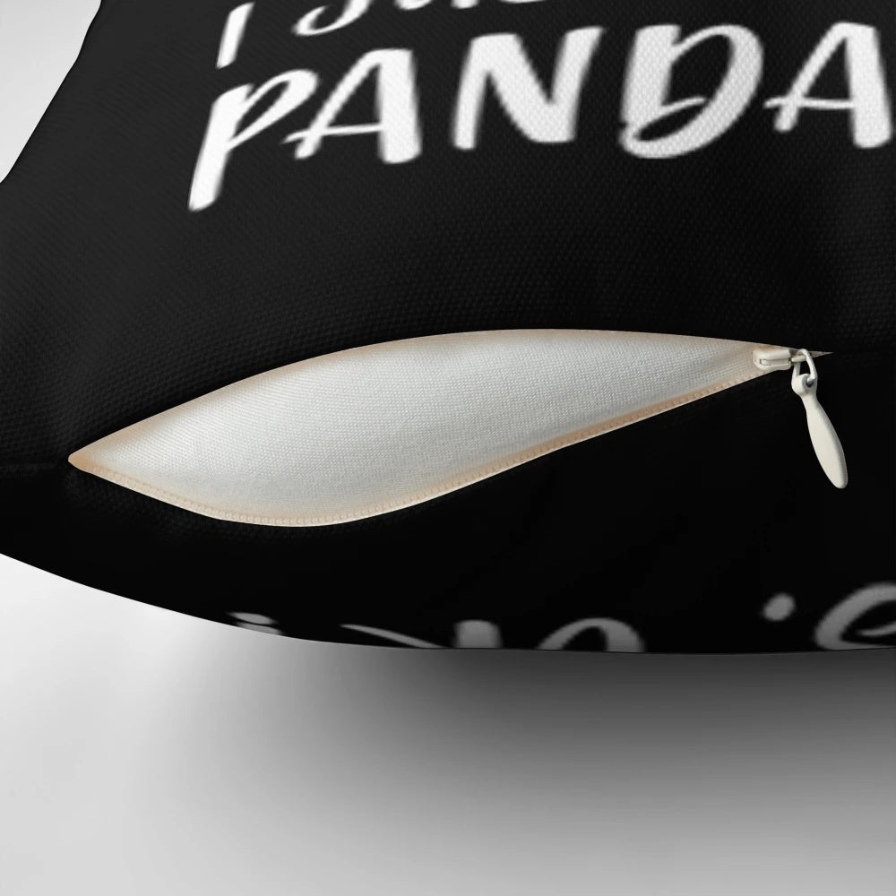 Soft and plush panda-themed pillow for panda lovers