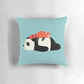 Plush panda-themed pillow for a comfortable and soothing sleep experience