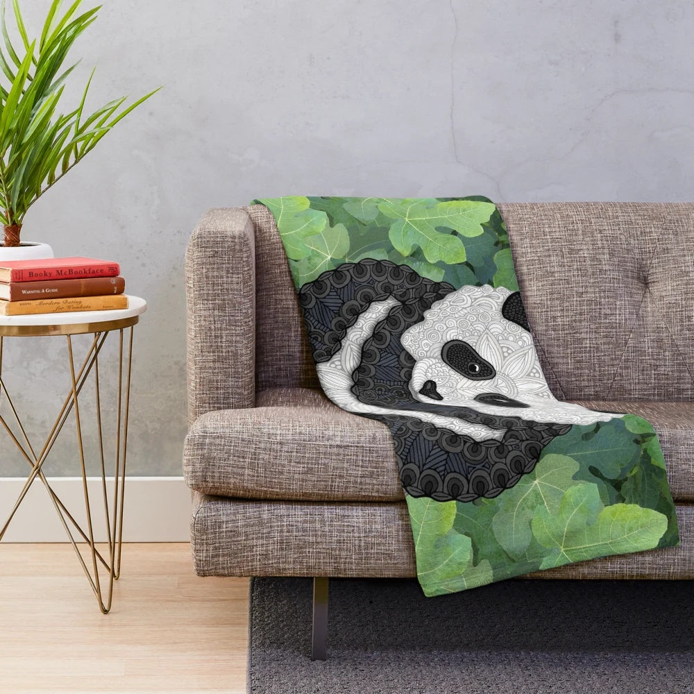 Soft and cuddly panda plush blanket