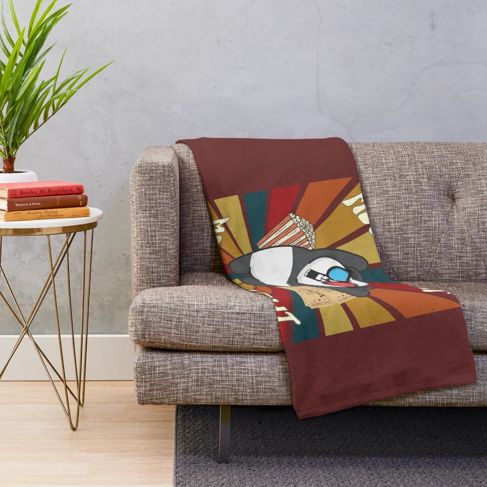 Cozy panda plush blanket for movie night fun