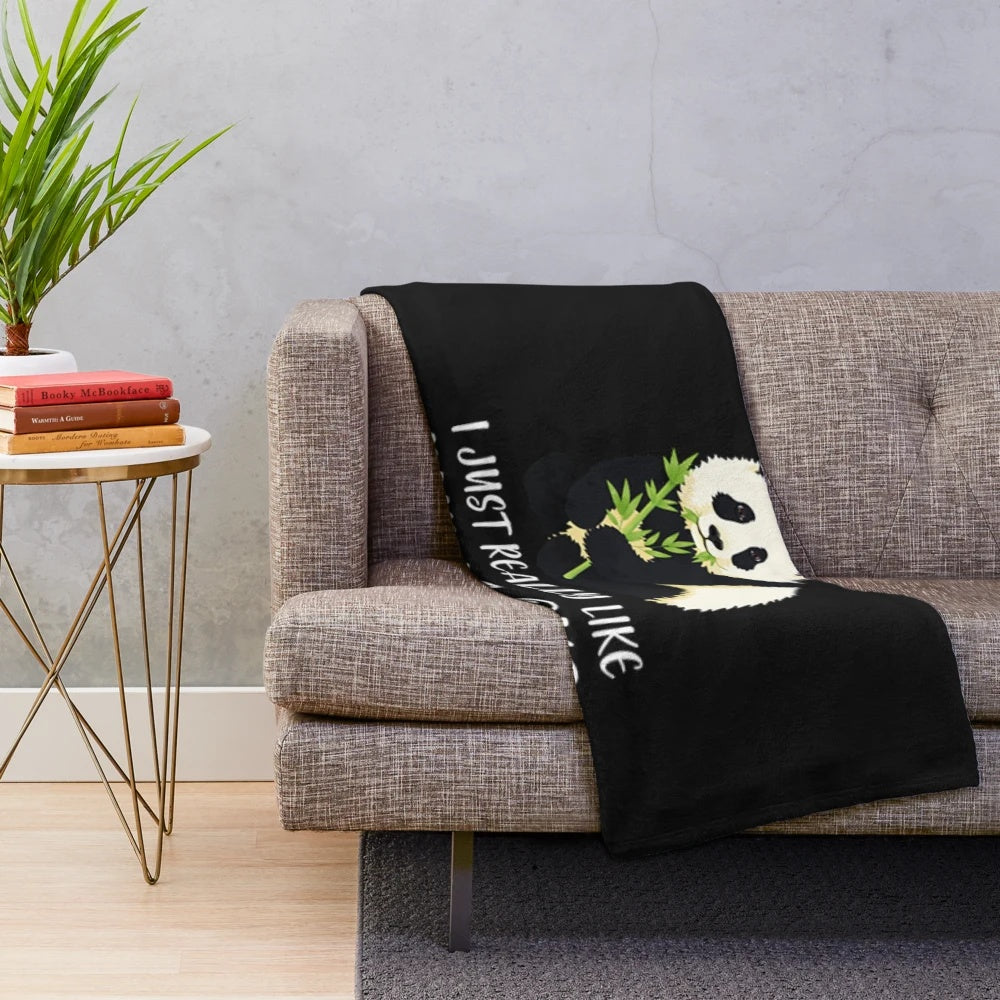 Soft and cuddly panda plush blanket