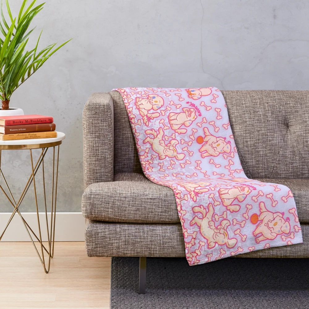 Soft and Cuddly Pastel Plush Dog Blanket