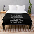 Pastor Appreciation Plush Blanket with soft, warm fabric